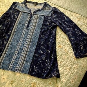 Beautiful Blouse with flower Patterns
